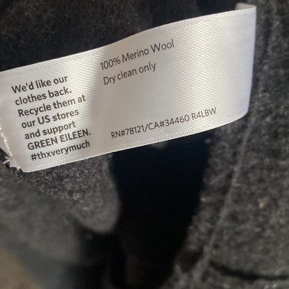 Eileen Fisher Wool Size Zip Moto Jacket - Picture 6 of 6